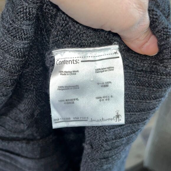 Smartwool Hesperus Wool Cable Knit Full-Zip Cardigan Sweater Women's XS Blue - Picture 3 of 6